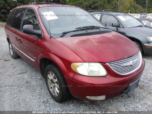 2C8GP54L61R163379 - 2001 CHRYSLER TOWN & COUNTRY LXI MAROON photo 1