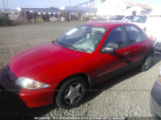 1G1JC524327280931 - 2002 CHEVROLET CAVALIER CNG RED photo 2