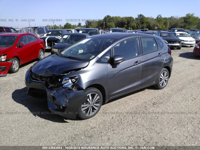 JHMGK5H70GX034172 - 2016 HONDA FIT EX/EXL GRAY photo 2