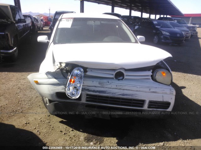 9BWFL61J464007536 - 2006 VOLKSWAGEN GOLF GL WHITE photo 6