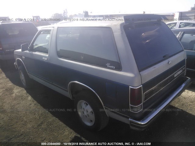 1G8CT18B6F0174769 - 1985 CHEVROLET BLAZER S10 BLUE photo 3