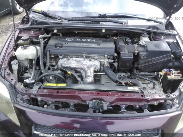 JTKDE177750001772 - 2005 TOYOTA SCION TC 紫色 照片 10