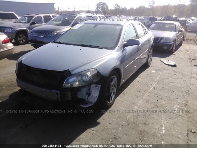 1G1ZH57B994211541 - 2009 CHEVROLET MALIBU 1LT BLUE photo 2