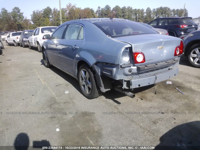 1G1ZH57B994211541 - 2009 CHEVROLET MALIBU 1LT BLUE photo 3