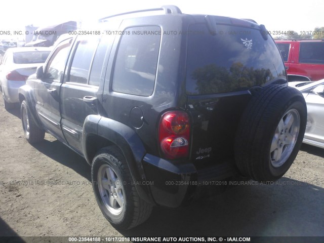 1J4GL58K63W516464 - 2003 JEEP LIBERTY LIMITED BLACK photo 3