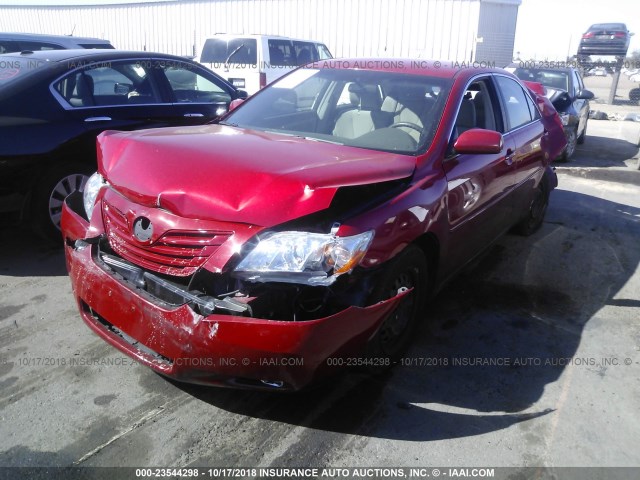 4T1BE46K97U036746 - 2007 TOYOTA CAMRY NEW GENERATION CE/LE/XLE/SE RED photo 2