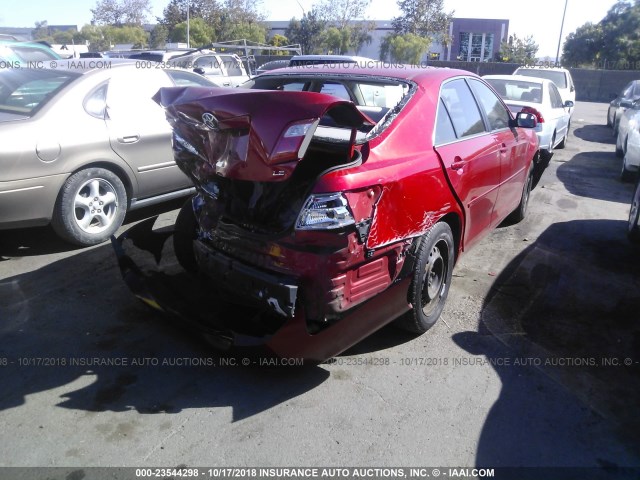4T1BE46K97U036746 - 2007 TOYOTA CAMRY NEW GENERATION CE/LE/XLE/SE RED photo 4