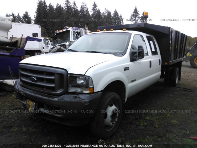 1FDXW46PX4EC19268 - 2004 FORD F450 CREWCAB SUPER DUTY WHITE photo 2