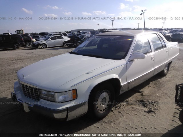 1G6DW52P9TR715059 - 1996 CADILLAC FLEETWOOD BROUGHAM WHITE photo 2