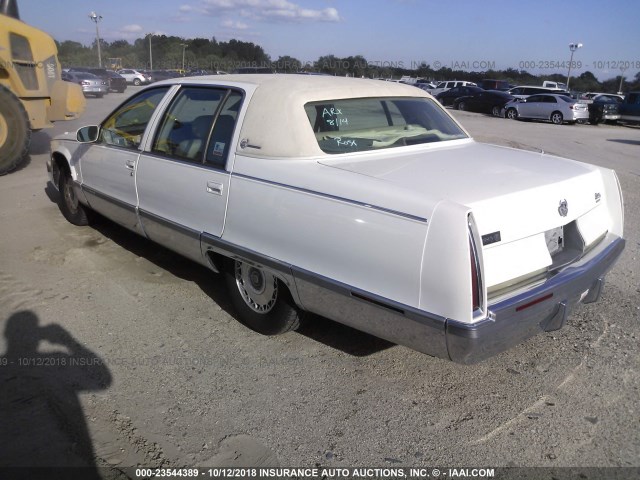 1G6DW52P9TR715059 - 1996 CADILLAC FLEETWOOD BROUGHAM WHITE photo 3