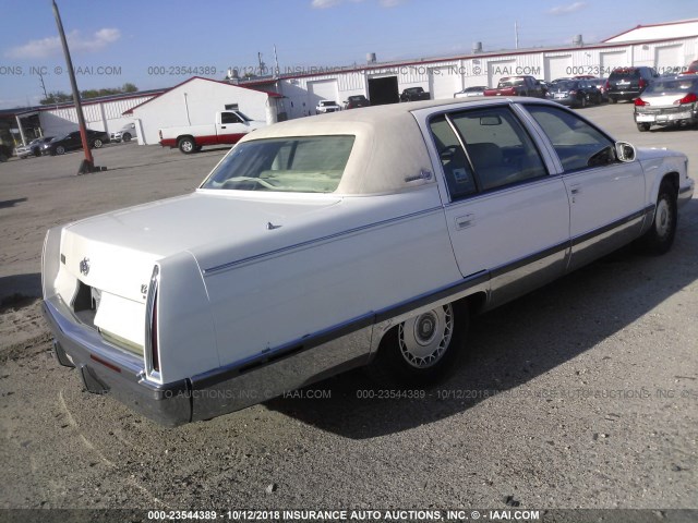 1G6DW52P9TR715059 - 1996 CADILLAC FLEETWOOD BROUGHAM WHITE photo 4