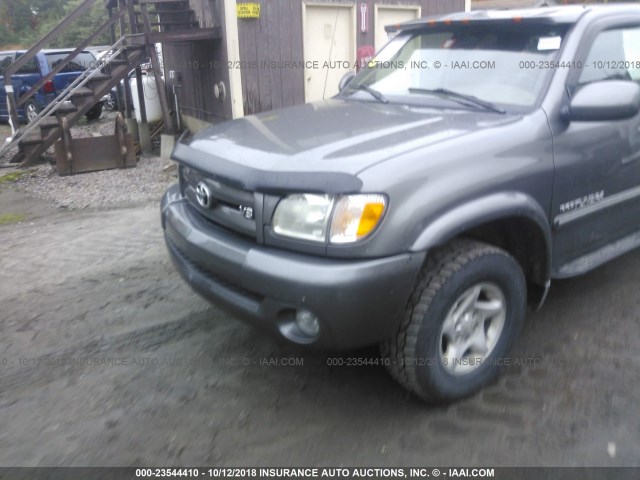 5TBBT481X3S371147 - 2003 TOYOTA TUNDRA ACCESS CAB LIMITED GRAY photo 6