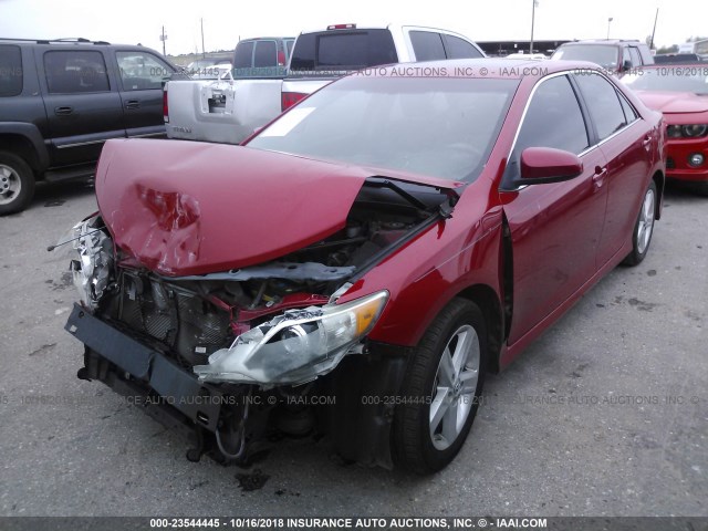 4T1BF1FK0CU637209 - 2012 TOYOTA CAMRY SE/LE/XLE წითელი ფოტო 2