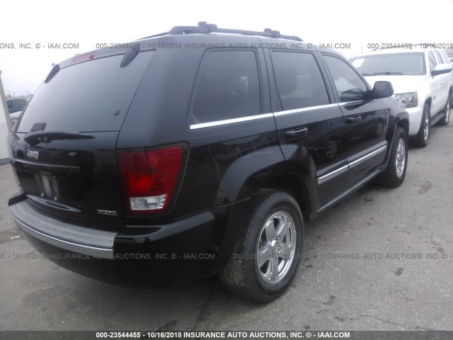 1J8HR58287C697155 - 2007 JEEP GRAND CHEROKEE LIMITED BLACK photo 4