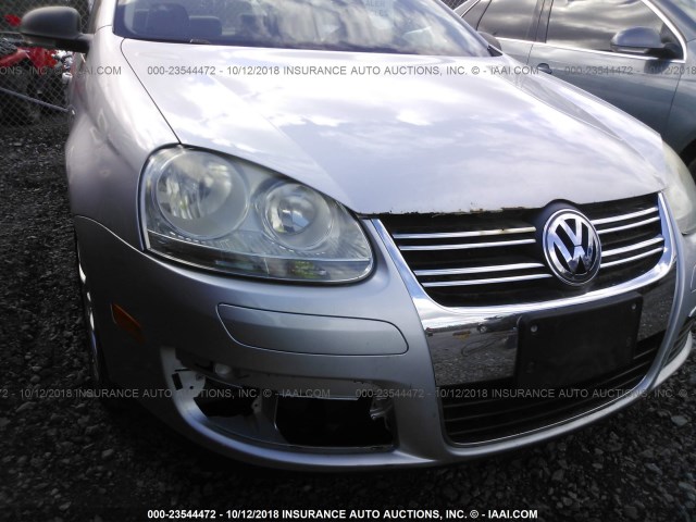 3VWRA71K38M195384 - 2008 VOLKSWAGEN JETTA WOLFSBURG SILVER photo 6