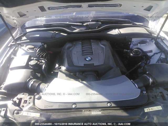WBAHL83598DT11489 - 2008 BMW 750 I SILVER photo 10