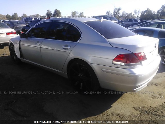 WBAHL83598DT11489 - 2008 BMW 750 I SILVER photo 3