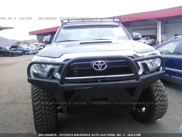 3TMLU4EN9FM174619 - 2015 TOYOTA TACOMA DOUBLE CAB/TRD PRO GRAY photo 6