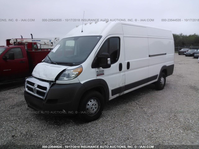 3C6URVJG0JE102883 - 2018 RAM PROMASTER 3500 3500 HIGH WHITE photo 2