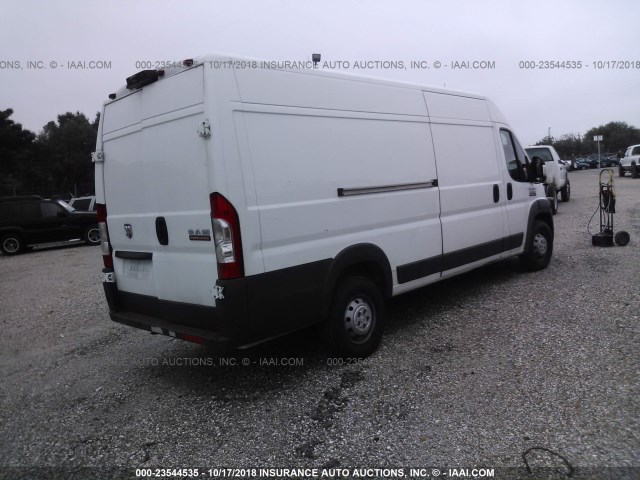 3C6URVJG0JE102883 - 2018 RAM PROMASTER 3500 3500 HIGH WHITE photo 4