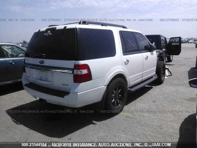1FMJU1HT4GEF10793 - 2016 FORD EXPEDITION XLT/KING RANCH WHITE photo 4
