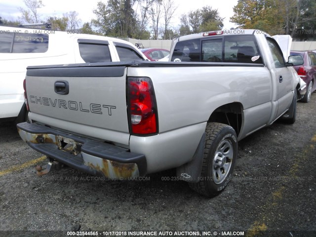 1GCEC14X77Z182845 - 2007 CHEVROLET SILVERADO C1500 CLASSIC SILVER photo 4