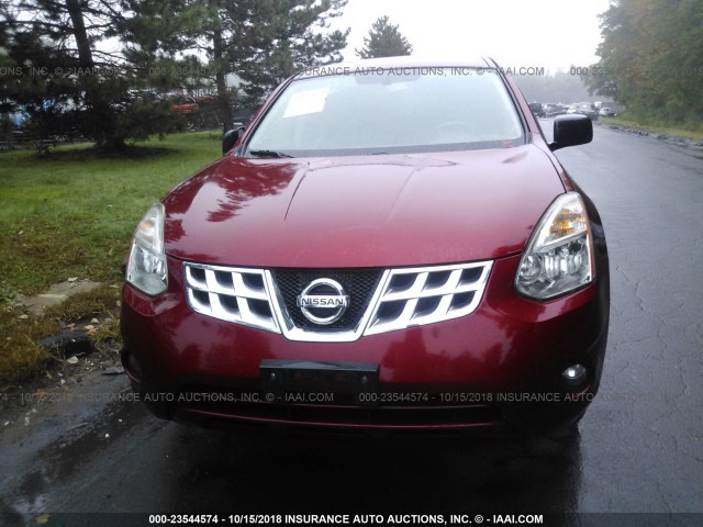 JN8AS5MV1CW413343 - 2012 NISSAN ROGUE S/SV RED photo 6