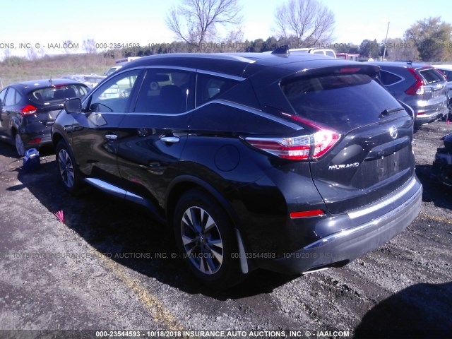 5N1AZ2MH0JN147943 - 2018 NISSAN MURANO S/SL/SV/PLATINUM BLACK photo 3