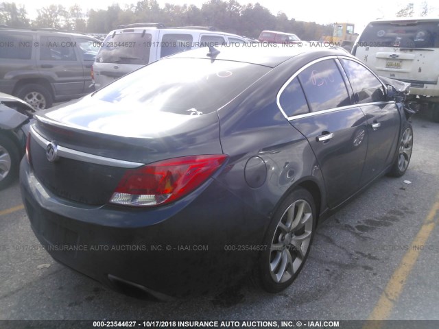 2G4GV5GV0D9144802 - 2013 BUICK REGAL GS BLACK photo 4