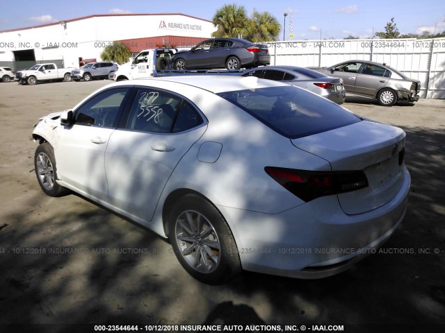 19UUB1F3XJA006632 - 2018 ACURA TLX WHITE photo 3