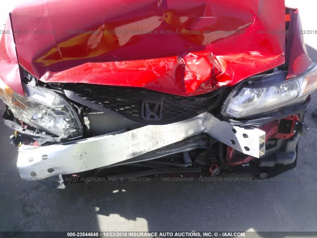 2HGFG3B52CH512344 - 2012 HONDA CIVIC LX RED photo 6