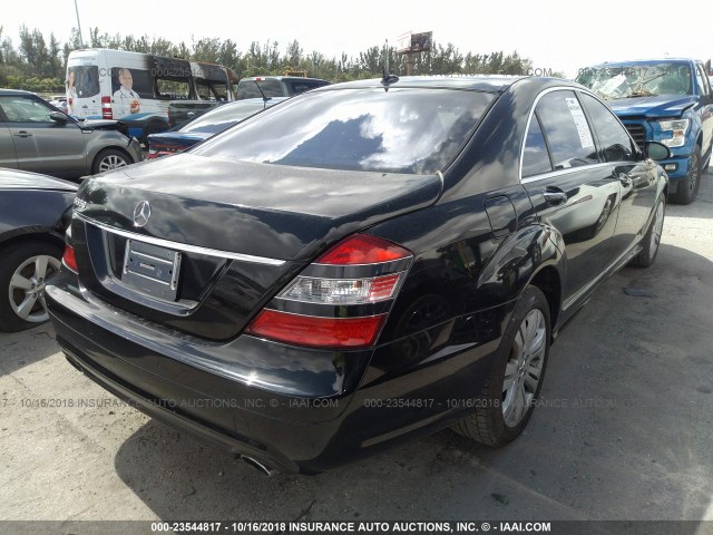 WDDNG71X77A099027 - 2007 MERCEDES-BENZ S BLACK photo 4