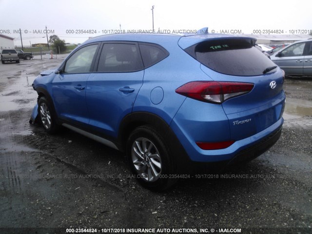 KM8J3CA49JU650238 - 2018 HYUNDAI TUCSON BLUE photo 3