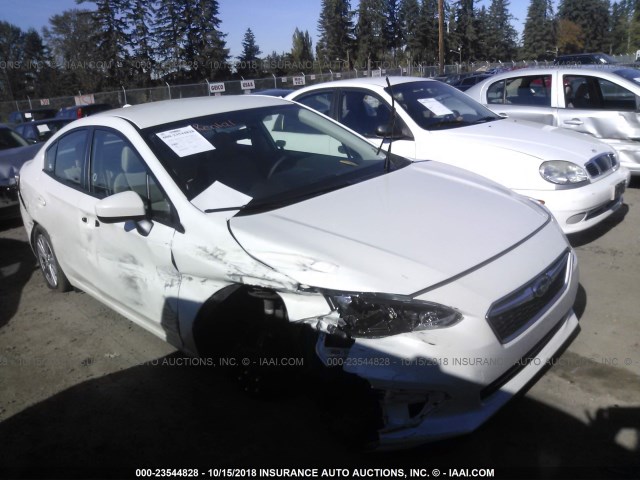 4S3GKAB61H3618499 - 2017 SUBARU IMPREZA PREMIUM WHITE photo 1
