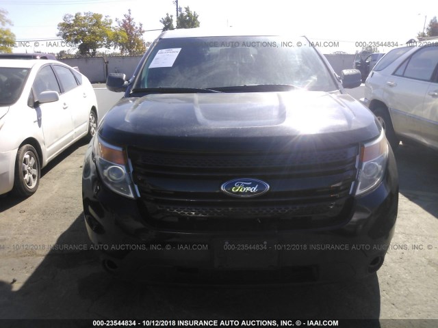 1FM5K8ARXEGC15312 - 2014 FORD EXPLORER POLICE INTERCEPTOR BLACK photo 6