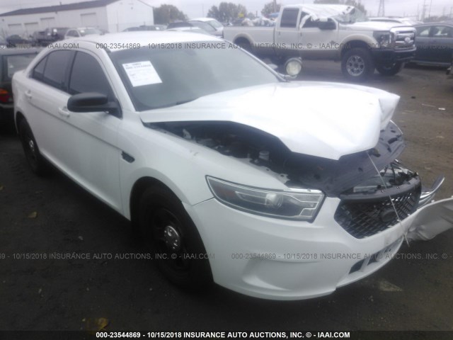 1FAHP2MK0FG135653 - 2015 FORD TAURUS POLICE INTERCEPTOR WHITE photo 1