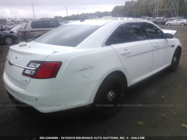 1FAHP2MK0FG135653 - 2015 FORD TAURUS POLICE INTERCEPTOR WHITE photo 4