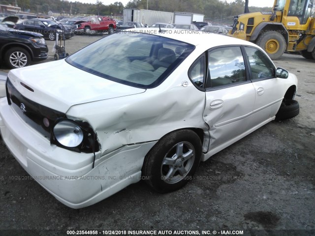 2G1WH55K259261517 - 2005 CHEVROLET IMPALA LS WHITE photo 4