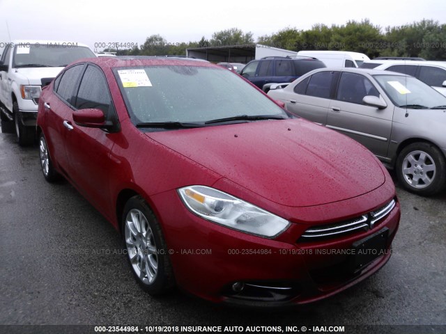 1C3CDFCB3ED861078 - 2014 DODGE DART LIMITED RED photo 1