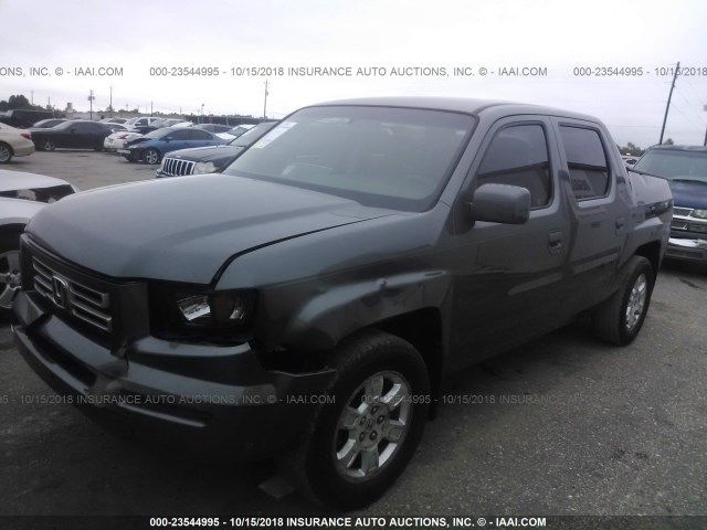 2HJYK16438H534335 - 2008 HONDA RIDGELINE RTS GRAY photo 2