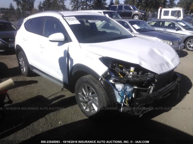 KM8J3CA40JU688523 - 2018 HYUNDAI TUCSON WHITE photo 1