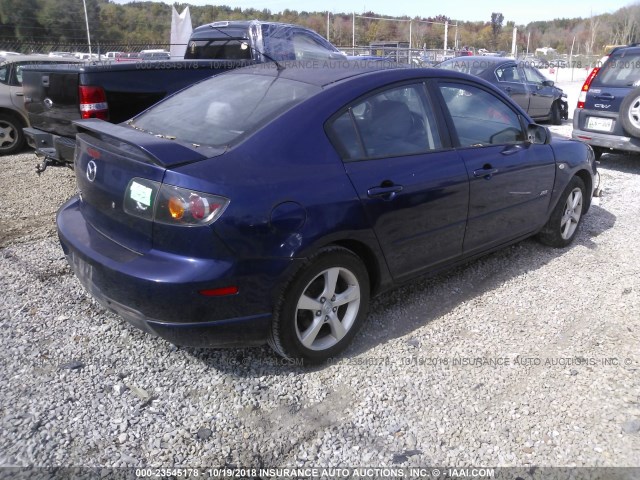 JM1BK123651292240 - 2005 MAZDA 3 S BLUE photo 4