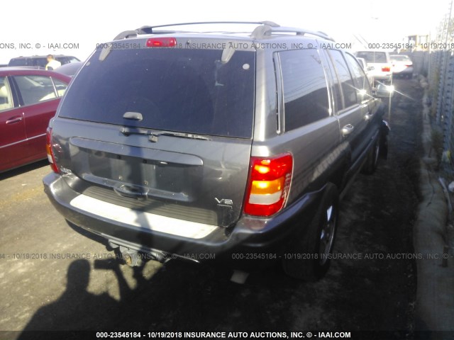 1J8GW68J24C213073 - 2004 JEEP GRAND CHEROKEE OVERLAND GRAY photo 4