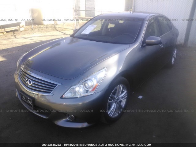 JN1CV6AP8DM725926 - 2013 INFINITI G37 JOURNEY/SPORT GRAY photo 2