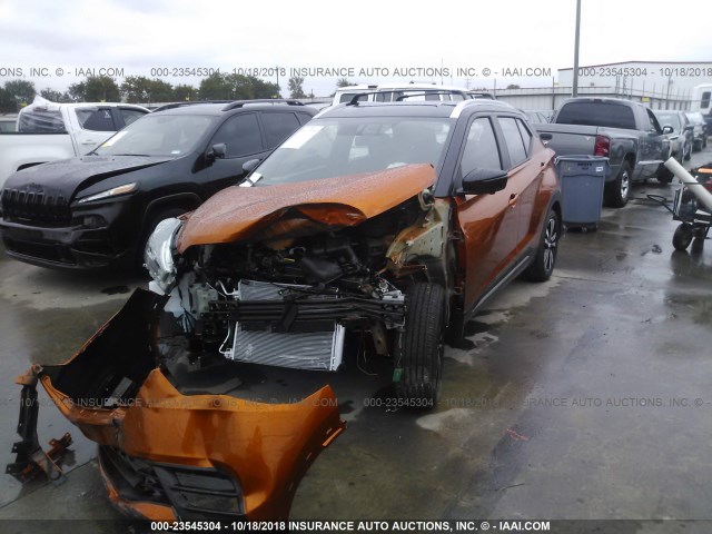 3N1CP5CU8JL523522 - 2018 NISSAN KICKS S/SR/SV ORANGE photo 2