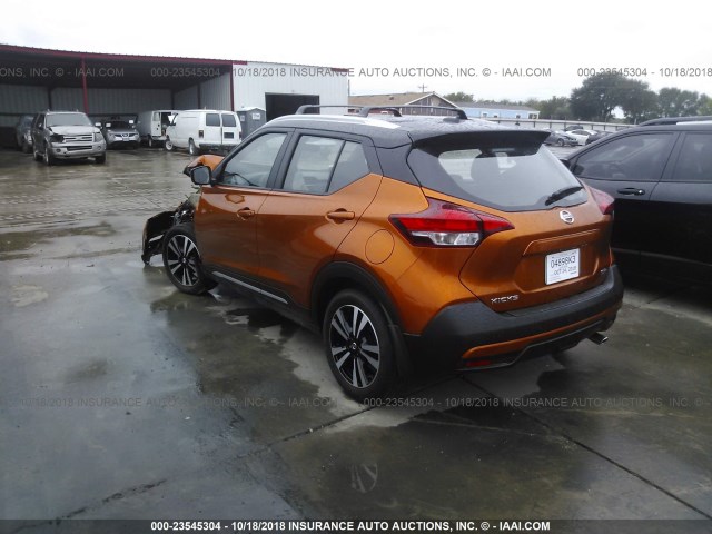 3N1CP5CU8JL523522 - 2018 NISSAN KICKS S/SR/SV ORANGE photo 3