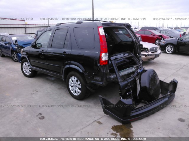 JHLRD78935C017732 - 2005 HONDA CR-V SE/EX BLACK photo 3