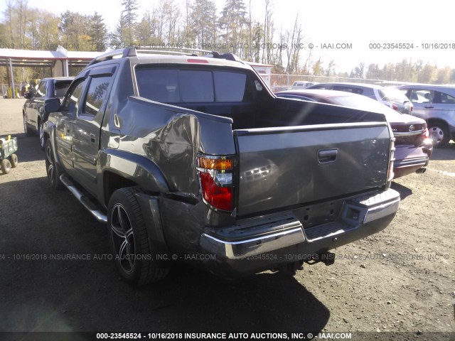 2HJYK16556H506929 - 2006 HONDA RIDGELINE RTL GREEN photo 3