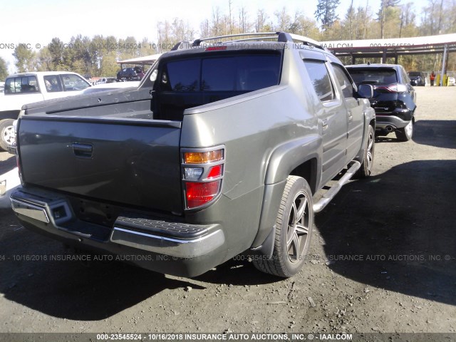 2HJYK16556H506929 - 2006 HONDA RIDGELINE RTL GREEN photo 4