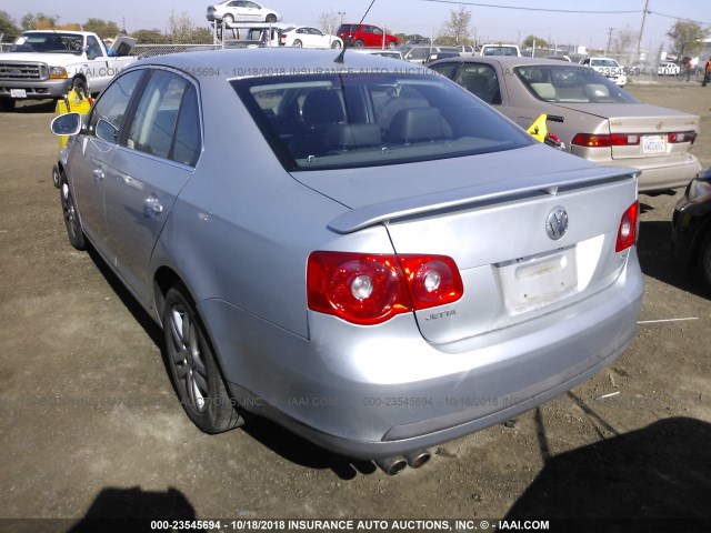3VWEG71K77M061456 - 2007 VOLKSWAGEN JETTA WOLFSBURG 银色 照片 3